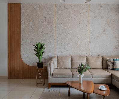 A cozy living room featuring a couch, and a coffee table